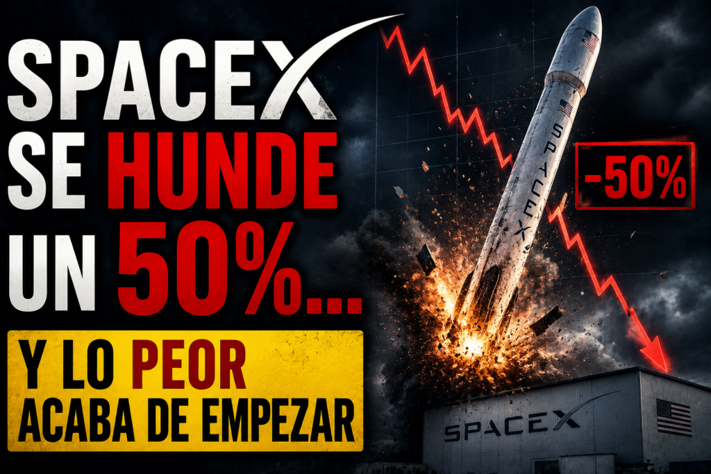 SpaceX se hunde un 50%… ¿Y lo peor acaba de empezar?