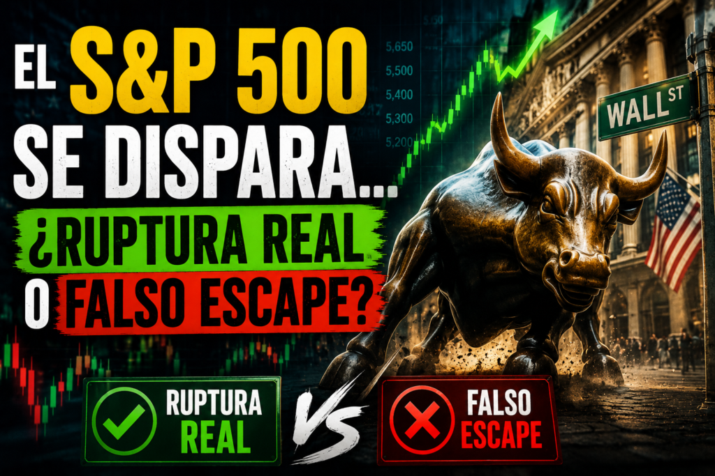 l S&P 500 se DISPARA… ¿RUPTURA REAL o FALSO ESCAPE?